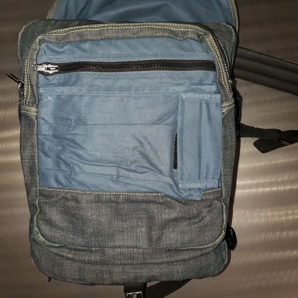G-Star Raw Originals Blue Denim Notebook Vintage Y2K Bag Backpack - Picture 3 of 15